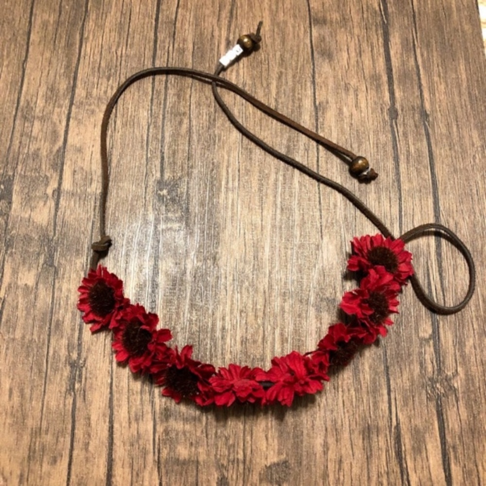 Red Flower Crown